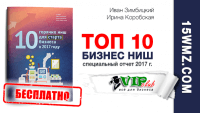 ТОП 10 Бизнес ниш 2017 г. (книга бесплатно) ТОП 10 Бизнес ниш 2017 г. (книга бесплатно)